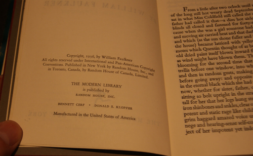 1951 ABSALOM, ABSALOM! William Faulkner Modern Library 271 Hardcover Dust Jacket - Picture 3 of 7