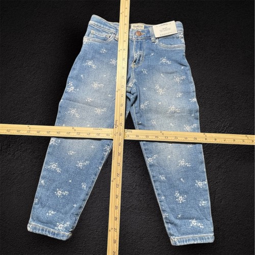 Osh Kosh Girls Jeans Oshkosh Floral Pattern Size 5 New With Tags - Picture 7 of 12