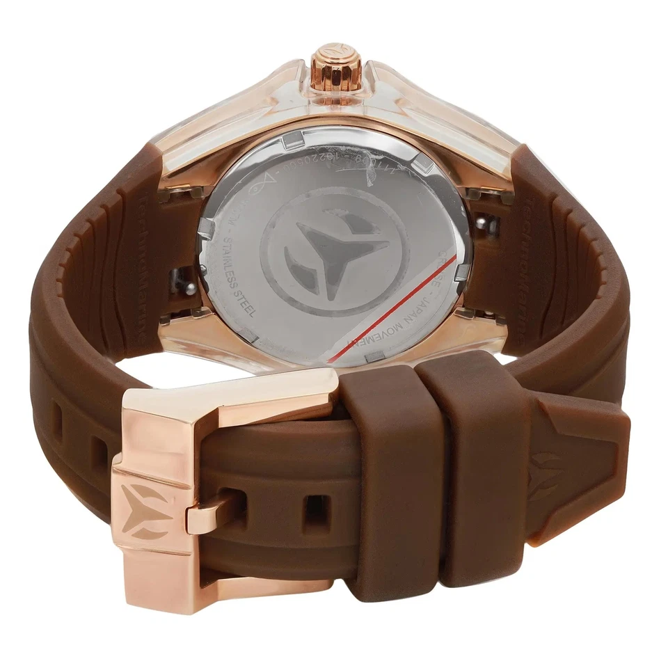 Reloj Technomarine Cruise Original 34mm PVD Acero Esfera Chocolate Damas 111009 Foto 4 de 4