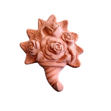 Cornucopia rose fiori portafortuna bombiere da parete in terracotta da appendere