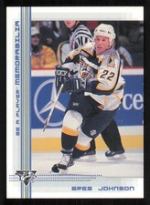 2000-01 BAP Memorabilia Sapphire #338 Greg Johnson 100