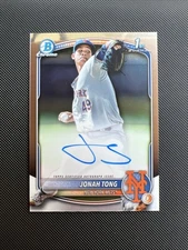 2025 Bowman Chrome Prospect Autographs Jonah Tong #CPA-JTO