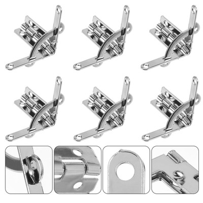 6PCS Creative Packing Box Scharnier verdickte Geschenkbox -Stützklasse (Silber)