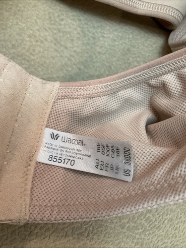 Reggiseno sportivo Wacoal 38DDD alto impatto Simone beige ferretto 855170 difetto - Foto 3 di 4