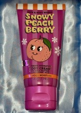 NEW Bath  Body Works Mini Snowy Peach Berry Travel Size 2.5 oz Body Cream