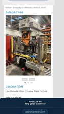 Amada TP 60 Ton C Frame Press For Sale
