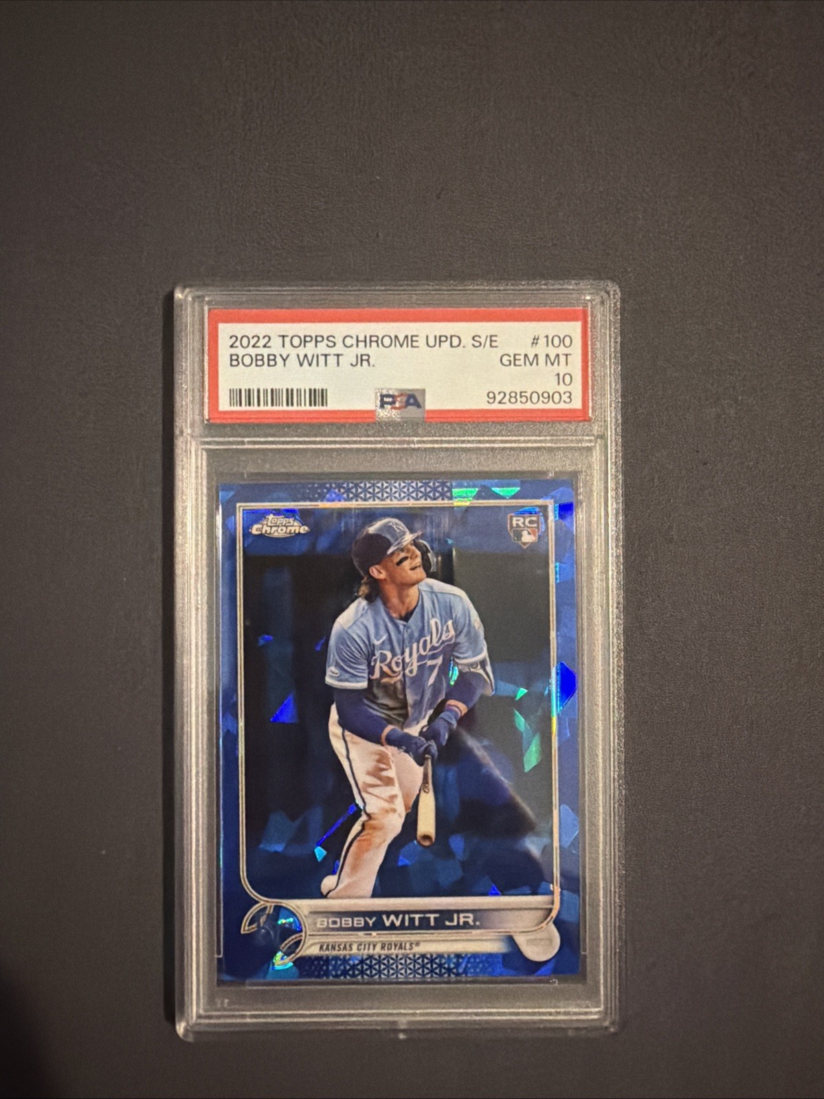 2022 Topps Chrome Update Series Sapphire Edition - Bobby Witt Jr. #US100 (RC)
