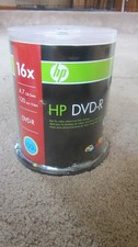 HP DVD-R 100PK - 16x - 4.7GB - 120 min video - DVD-R NEW Factory Sealed