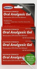 Oral Analgesic Gel Maximum Strength,Toothache Pain Relief-0.420z 04/27