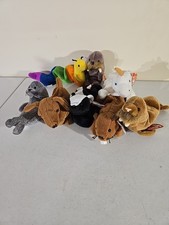 Vintage 1990's Lot Of 8 Beanie Babies With Tag