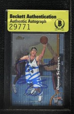 BAS 1998-99 Topps Finest Danny Schayes #136 Authentic Auto 3c7