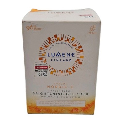 Lumene Nordic-C Brightening Gel Mask Fresh Glow 150ml 5.1oz Vitamin C Vegan