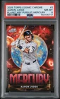 2025 TOPPS COSMIC CHROME PLANETARY PURSUIT MERCURY #1 AARON JUDGE PSA 8