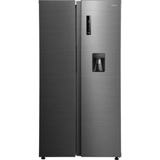 Midea MDRS710FGD46W 90cm Frost Free American Fridge Freezer Stainless Steel D