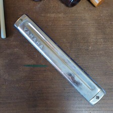 YAMAHA Harmonica  Recorder Set Silver  Brown Used Vintage NNE