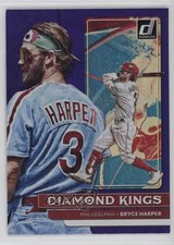 2022 Panini Donruss Diamond Kings Holo Purple Bryce Harper #17 04kk