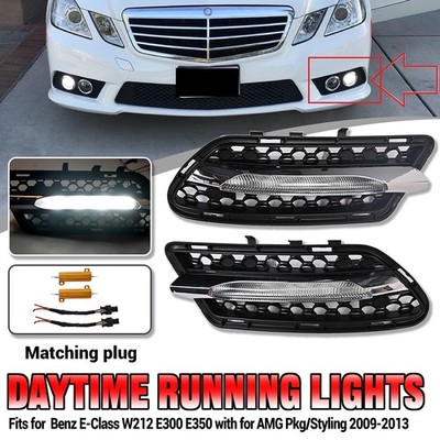 LED DRL Daytime Running Light Fog Lamp for Benz E-Class W212 E300 E350 2009-2013