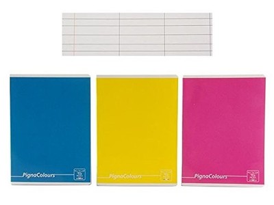 Pigna Colours - Pack of 10 A5 Notebooks, Assorted Colors, 0A, First/Second Grade