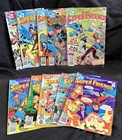 Lot Of 10 Vintage DC Super Friends Comic Books 1980s Batman Wonderwoman Superman