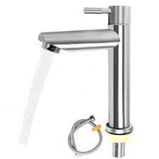 KaltwasserhahnEdelstahl Einhebel Wasserhahn Bad Waschbecken Armaturen Badezimmer