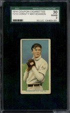 1914 T213 Coupon Cigs Christy Mathewson - SGC 30