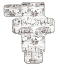 Cowboys Portable Diaper Changing Pad with Wipes Holder, Western Desert Foldab...