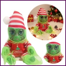 Christmas Baby Doll Soft for Grinch Doll Christmas Plush Doll Green Monster Doll