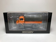 1/43 MINICHAMPS MB Unimog 404 Pritsche 1960 Orange