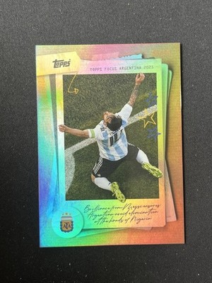 Lionel Messi 2025 Topps Focus Argentina Moments In Time 88/99 #43