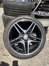MERCEDES A CLASS CLA W176 18" AMG ALLOY WHEEL DIAMOND CUT BLACK A1764010302  X1