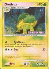 Pokémon TCG Grotle 49/130 Diamond and Pearl Reverse Holo Uncommon 2007
