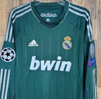 12/13 レアルマドリード #4 RAMOS 選手支給品 実使用 Real Madrid 2012-13 Third Long Sleeve Soccer Jersey RAMOS #4 Men's