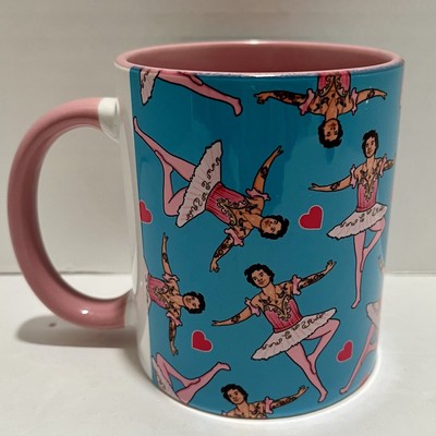 Harry Styles Pink Ballerina & Hearts Mug