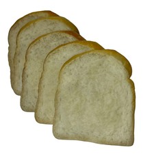 PLAY FOOD Vintage MTC White Bread 5 Slices Realistic 1987