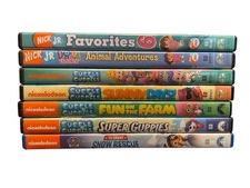 Nickelodeon/Nick Jr Kids DVD lot X12 Shows On 7 Discs Bubble Guppies Dora Blues 