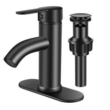 Black Single Hole Bathroom Faucet Black Vanity Faucet for Bathroom Sink 1 Hol...