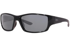 Maui Jim Sunglasses LOCAL KINE Shiny Black POLARIZED Grey GLASS 810-07E