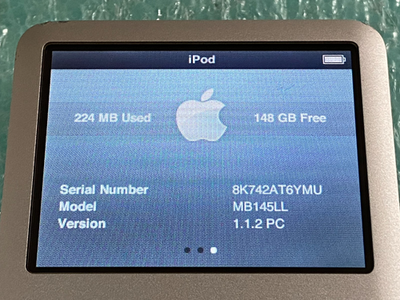 Apple iPod Classic 7th Generation 160 GB Model A1238 for sale