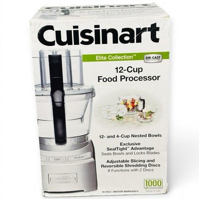 Cuisinart FP-12DCS Elite Collection 12-Cup Food Processor Die Cast Open Box
