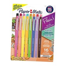 Flair, Scented Felt Tip Pens, Assorted Sunday Brunch Scents and 16-Count