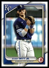 Bobby Witt Jr. 2024 Bowman #59 Kansas City Royals FREE SHIPPING AutographDen