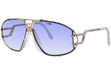 Cazal Legends 907 332 Sunglasses Gold/Milky White/Blue Gradient Oval Shape 64mm