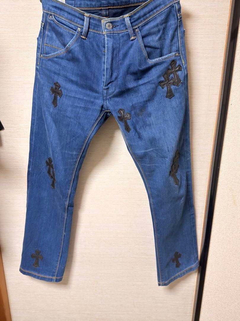 Chrome Hearts Denim Pants Custom Laser Cross 19 Pieces thumbnail 2