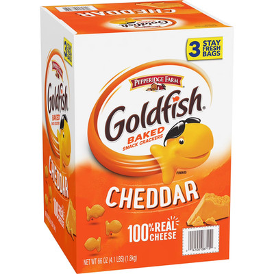 Pepperidge Farm Goldfish Crackers 22 oz. - 3 Pack | Crunchy & Delicious Snack
