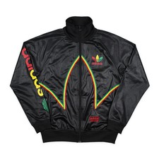 Adidas Chile 62 Jamaica Trianingsjacke Rasta Schwarz Bunt Sportjacke Firebird