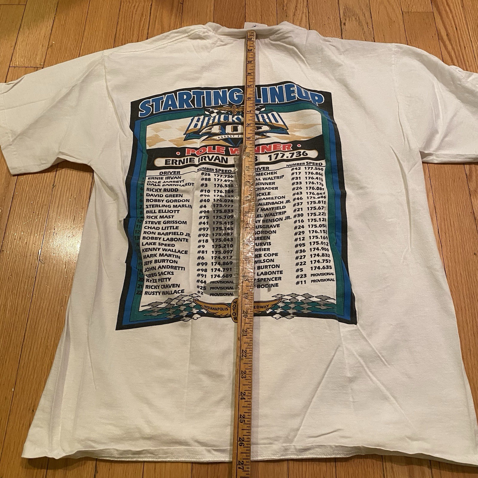 Vintage Brickyard 400 NASCAR Racing L shirt 1997 Limited Edition 4th Annual