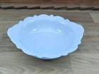 Vintage McKee Delphite Blue Milk Depression Glass 10"×3" Serving Bowl Dish