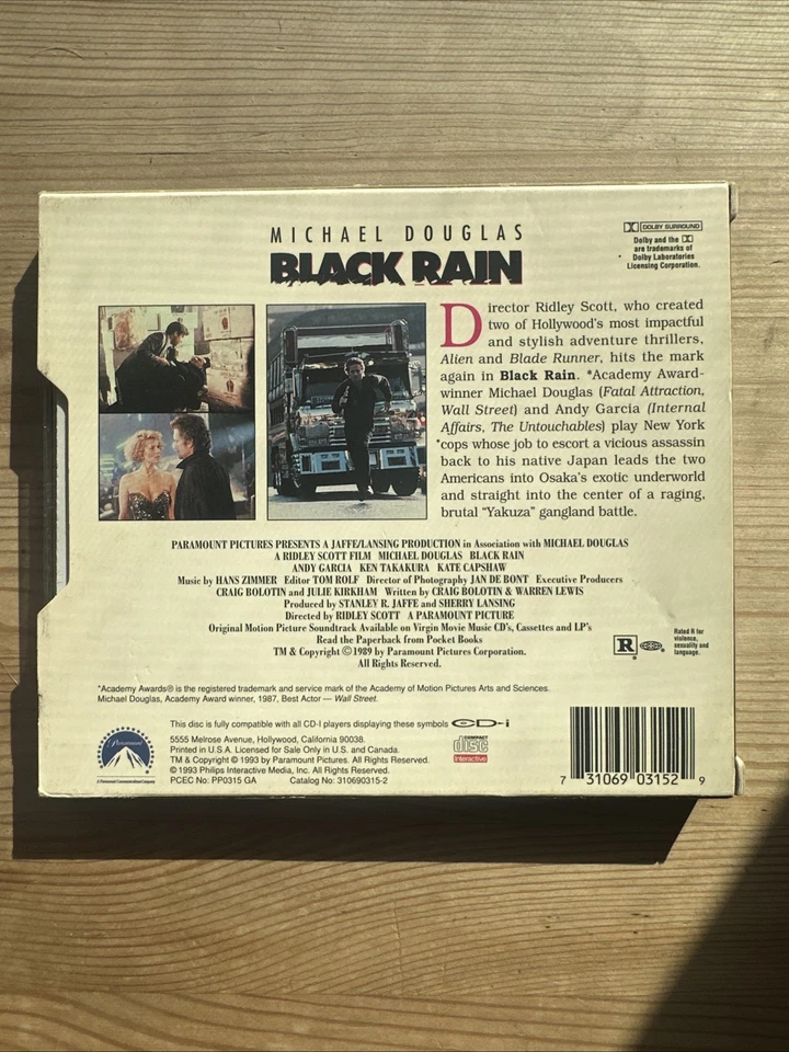 Black Rain Phillips CDi VCD Movies VCD Video CD RARE - Image 2 of 4
