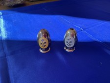 Menage Set Sterling Silber mit Emaile Denmark, gestempelt: Meka Denmark Sterling