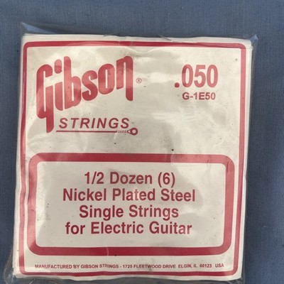 Gibson Guitar Strings 0.50 G-1E50 6 Nickel Played single Steel Strings Electric